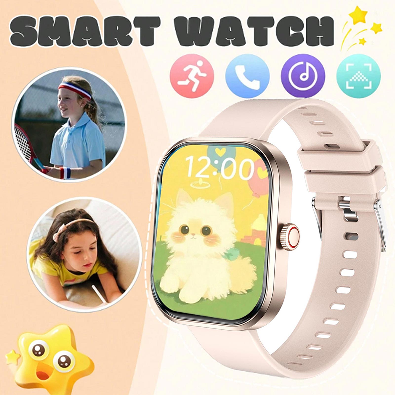 Smartwatch Watches Wallpaper - Relógio inteligente infantil que economiza memórias
