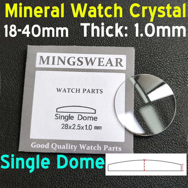 Watch Crystal Replacement - Cristal de Relógio Mineral Convexo Redondo