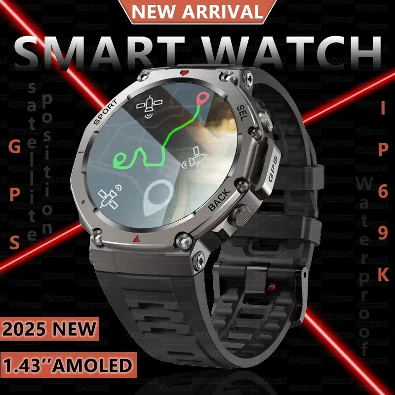 Watch Vs Smartwatch - NORTE EDGE-GPS relógio inteligente para homens,