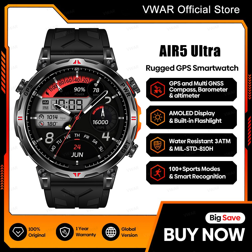 2025 novo vwar gps smartwatch  - Watch Vs Smartwatch avaliação e preço