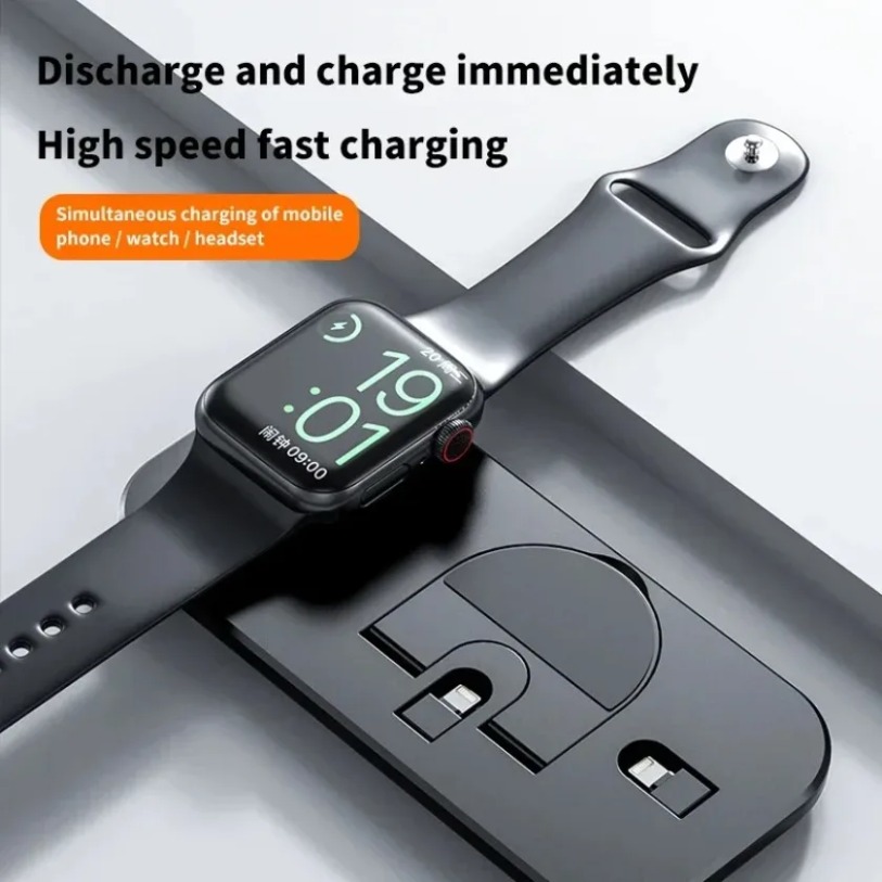 Carregador sem fio 3 em 1 com  - Watch Watch Xs avaliação e preço