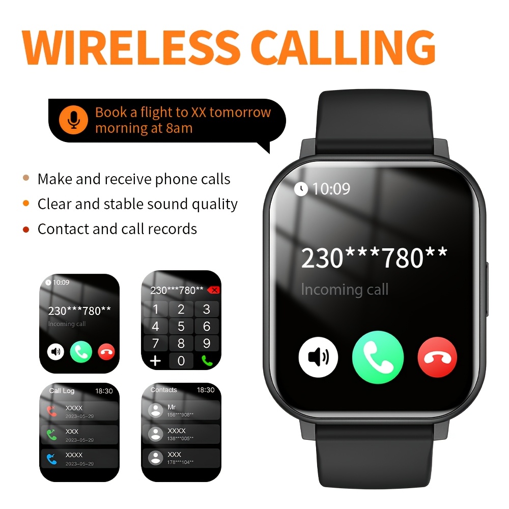 Tela Quadrada HD de 1,83 Poleg - Smartwatch Watches Wallpaper avaliação e preço