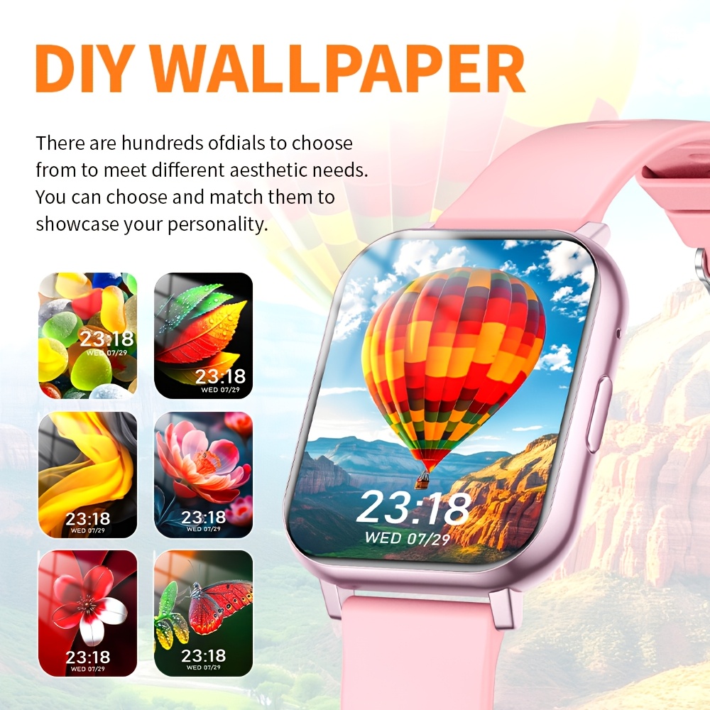 Tela Quadrada HD de 1,83 Poleg - Smartwatch Watches Wallpaper avaliação e preço