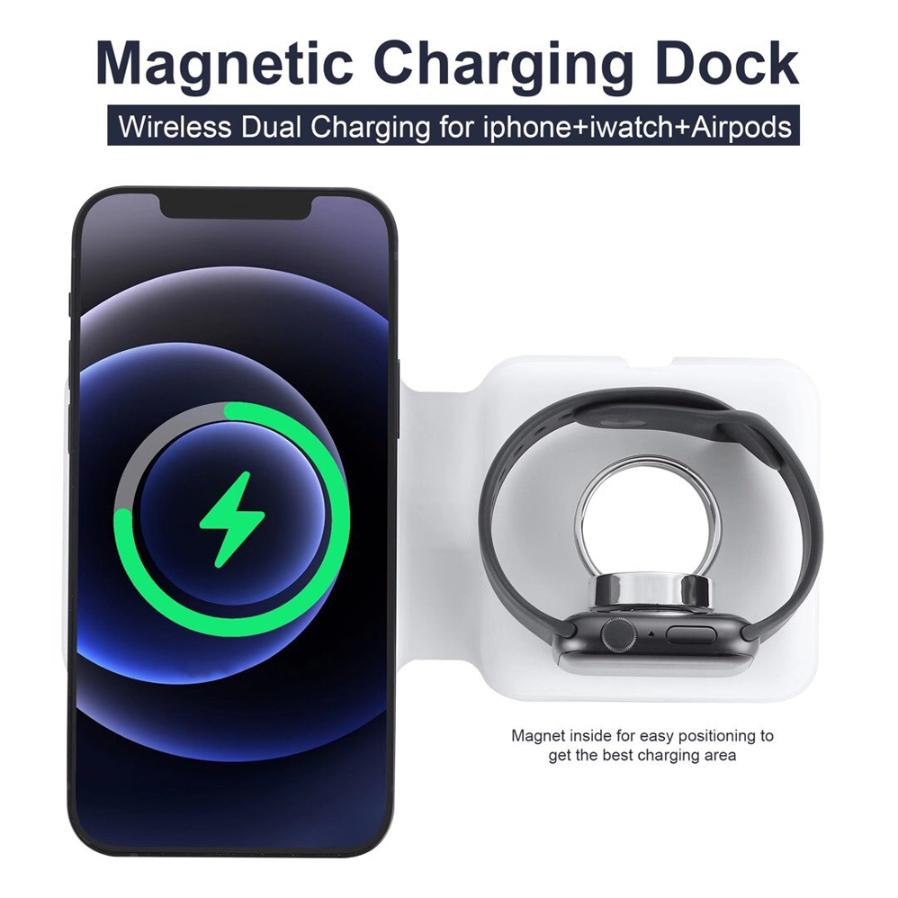 2in1 Magsafe Duo magnético car - Watch Watch Xs avaliação e preço
