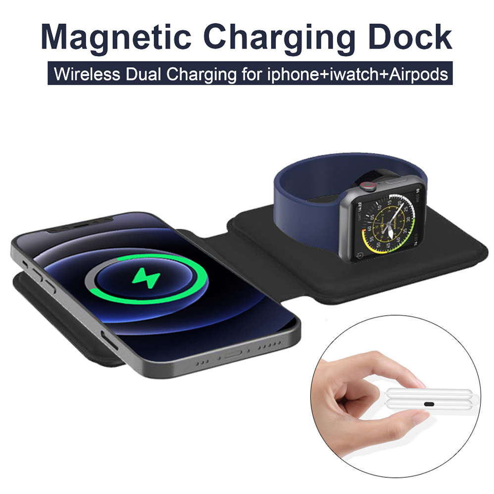2in1 Magsafe Duo magnético car - Watch Watch Xs avaliação e preço