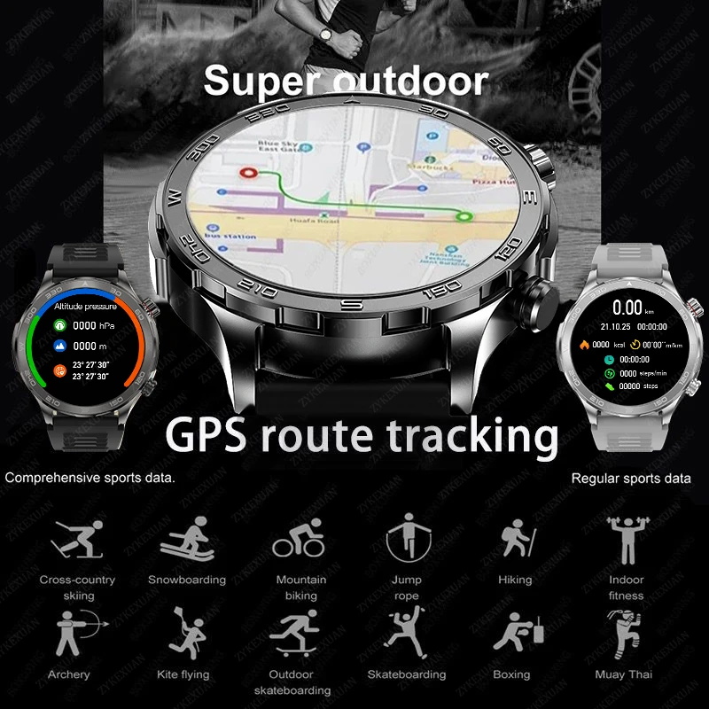 Novo Relógio Inteligente GPS p - Smartwatch Watches For Men With Gps avaliação e preço