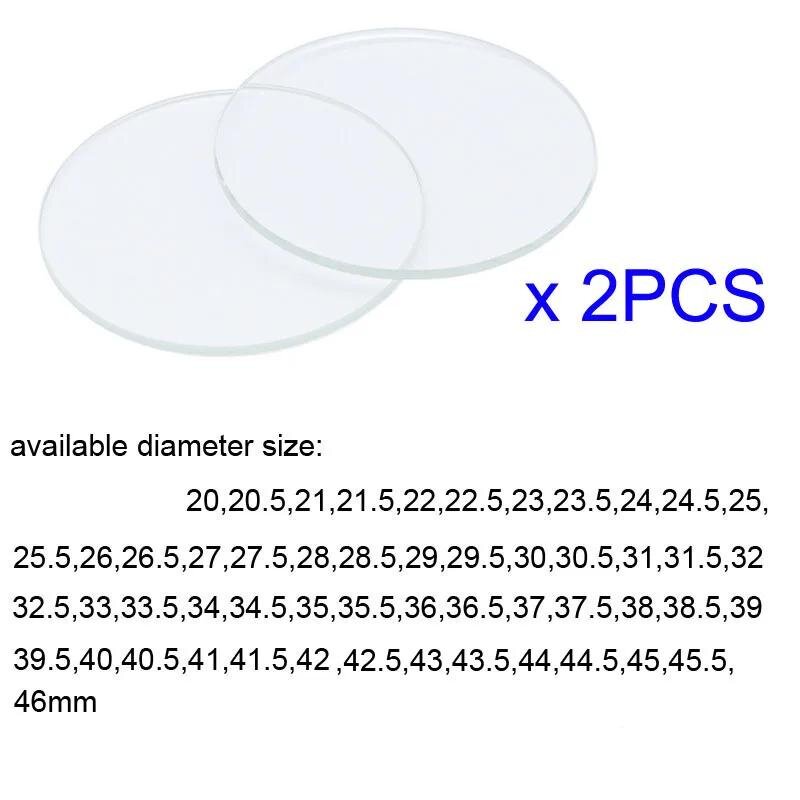 【2PCS】Vidro redondo para relóg - Watch Crystal Replacement avaliação e preço