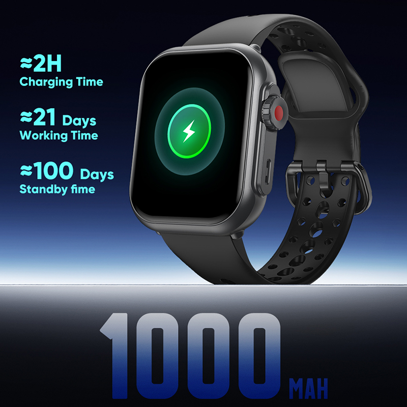 Ultra k62 1000 mah bateria rel - Smartwatch Watches For Men With Gps avaliação e preço