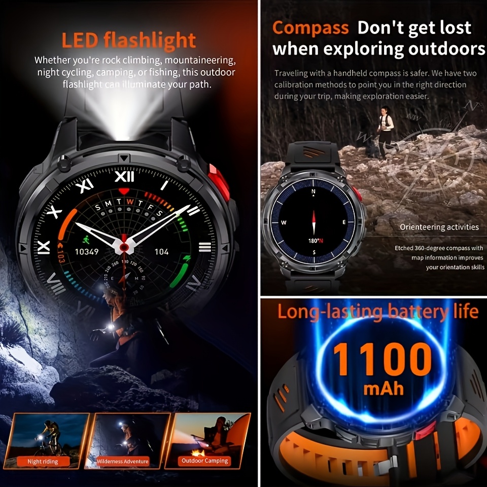 Novo Smartwatch T-REX3 Ultra c - Smartwatch Watches For Men With Gps avaliação e preço