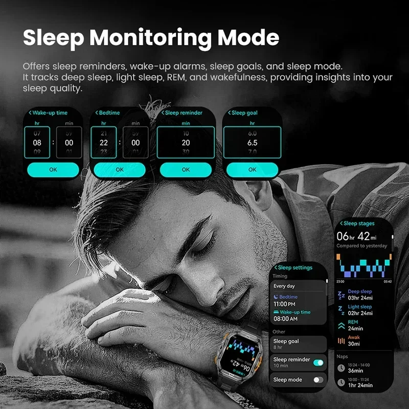 Smartwatch AMOLED de Luxo com  - Smartwatch Watches For Men With Gps avaliação e preço