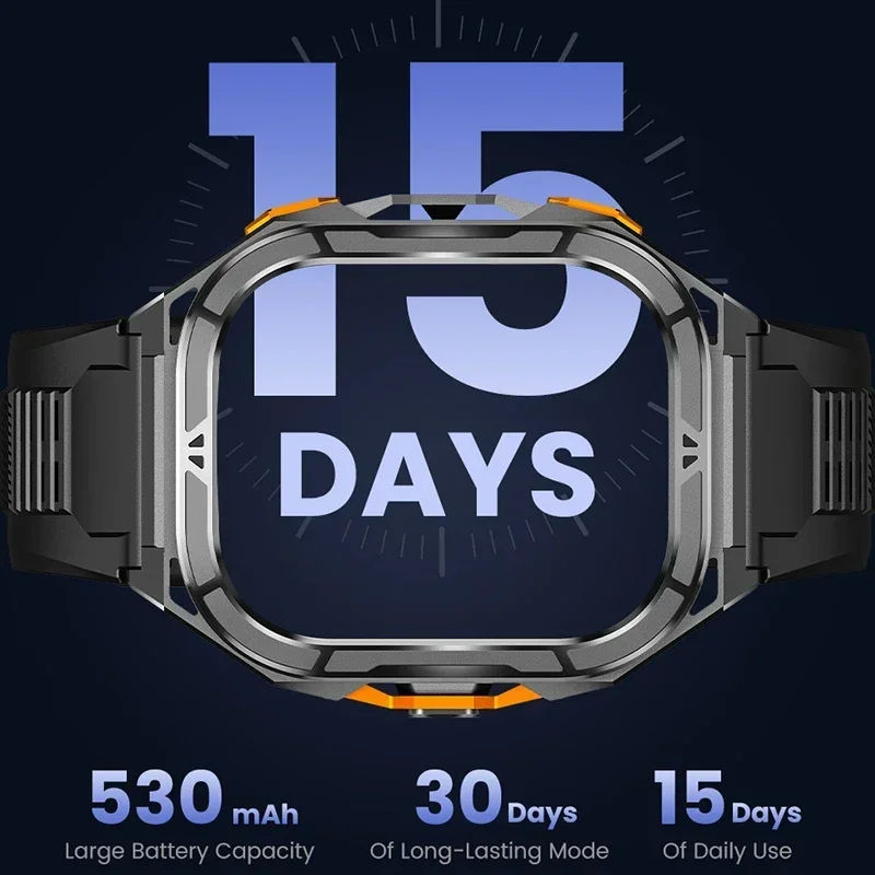 Smartwatch AMOLED de Luxo com  - Smartwatch Watches For Men With Gps avaliação e preço